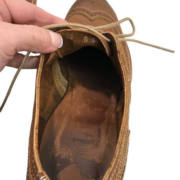Allen Edmonds Neumok Dress Shoes Men’s 10D Brown Leather Wingtip Made USA main image 7